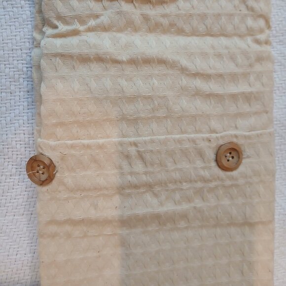 COLUMBINE CODY 100% COTTON WAFFLEWEAVE PILLOW SHAM - STANDARD SIZE, ECRU - Picture 7 of 7